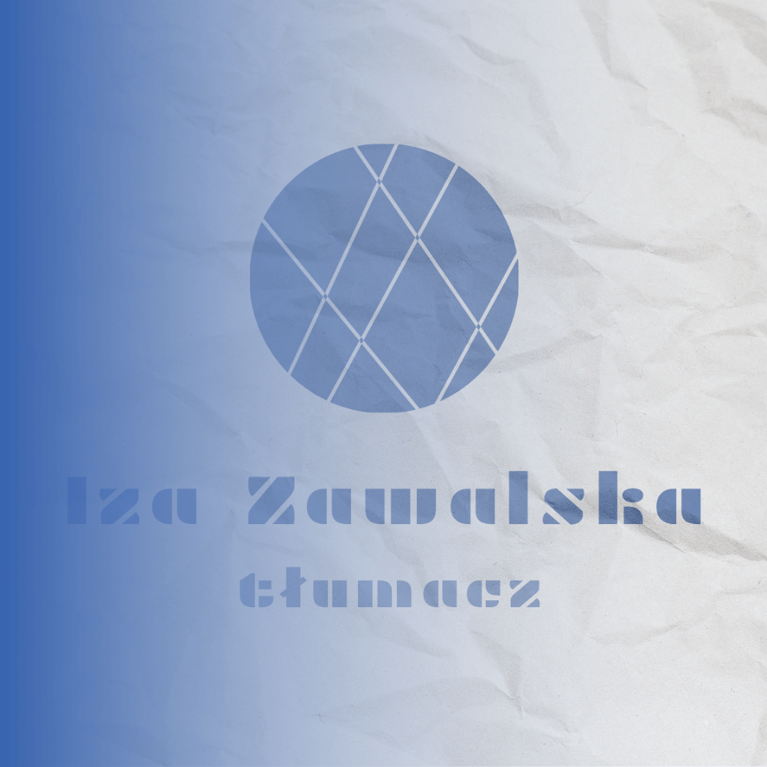 Logo firmy Iza Zawalska tłumacz