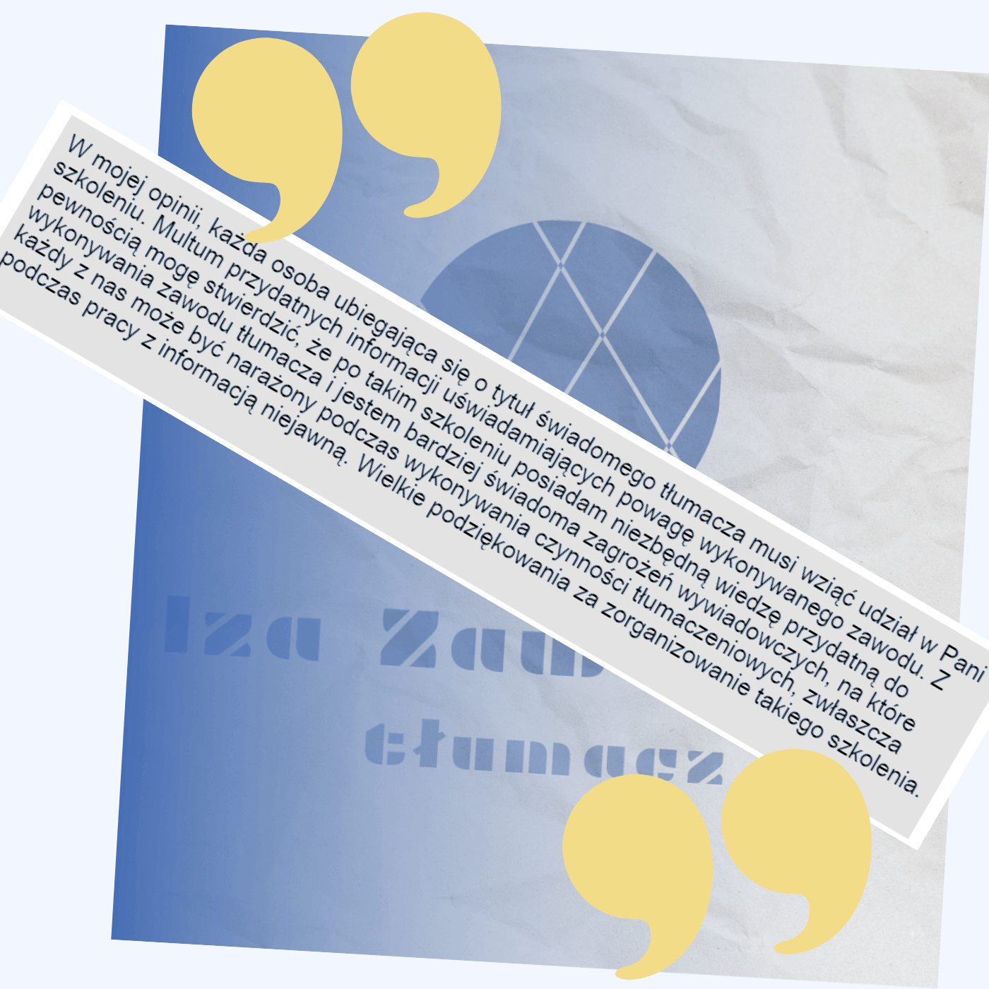 Opinia o szkoleniach Izy Zawalskiej