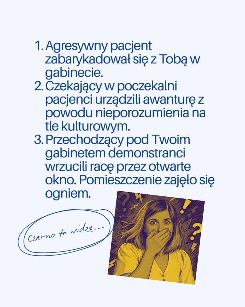 lekarz w sytuacji kryzysowej
