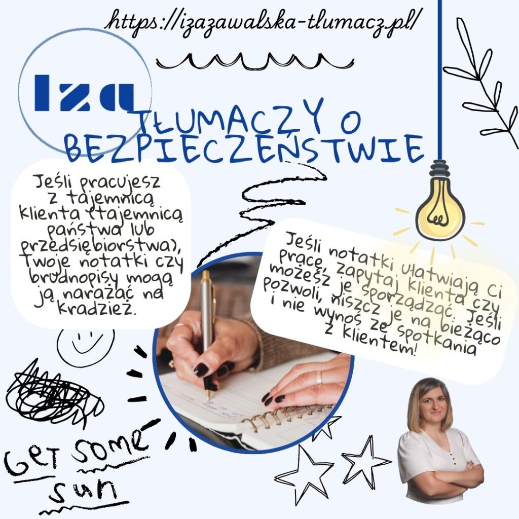 Iza tłumaczy o bezpieczeństwie freelancera