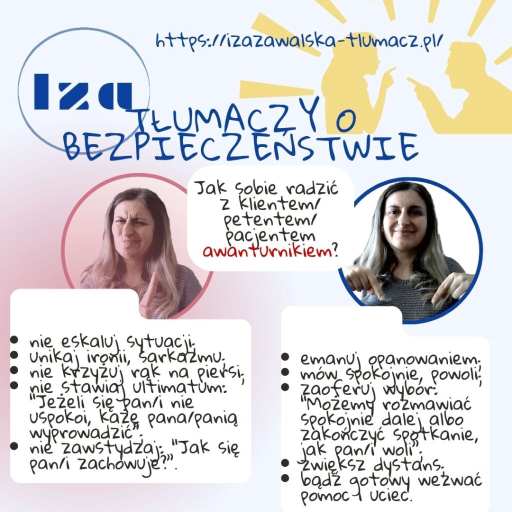 Iza tłumaczy o bezpieczeństwie freelancera – agresywny klient