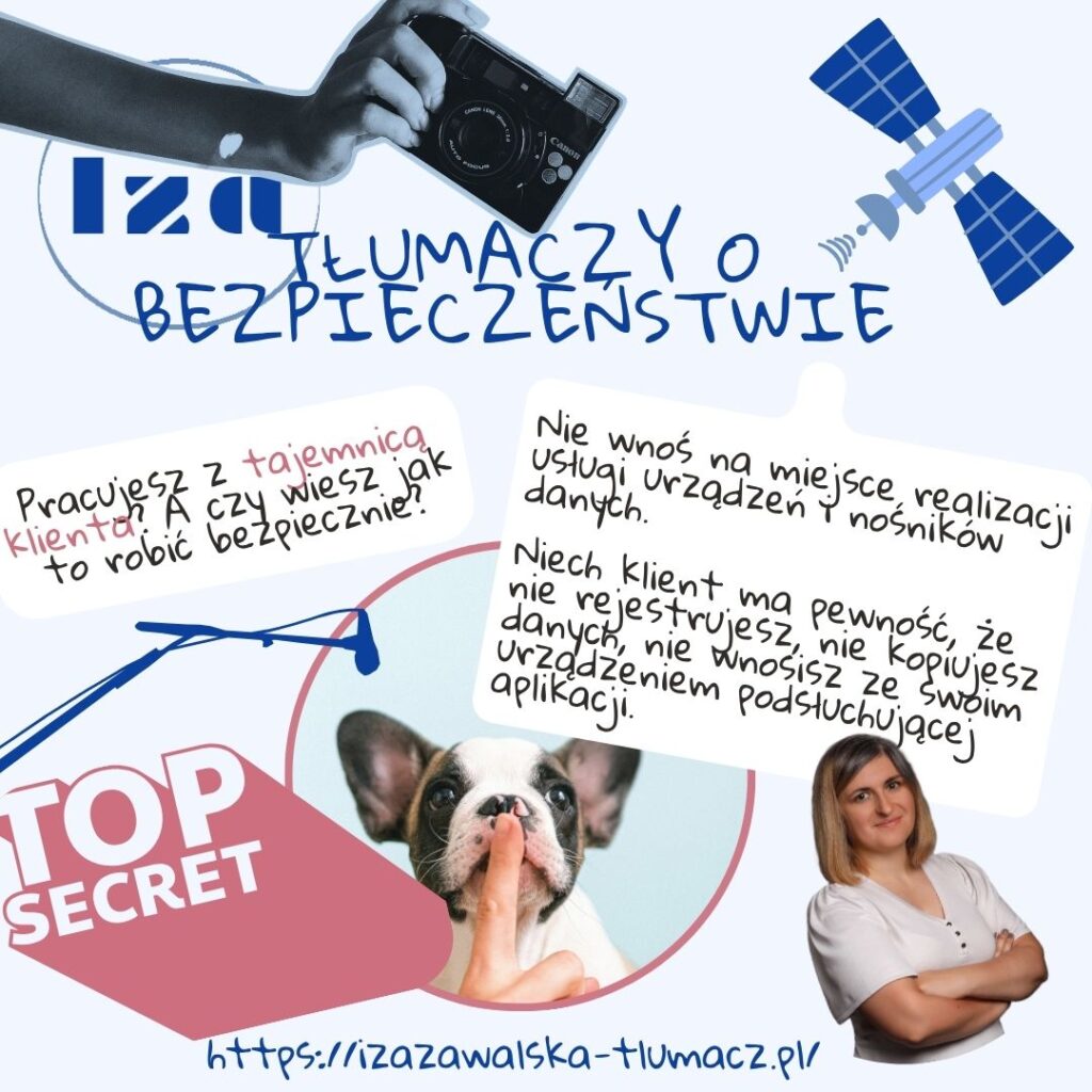 Iza tłumaczy o bezpieczeństwie informacyjnym freelancera