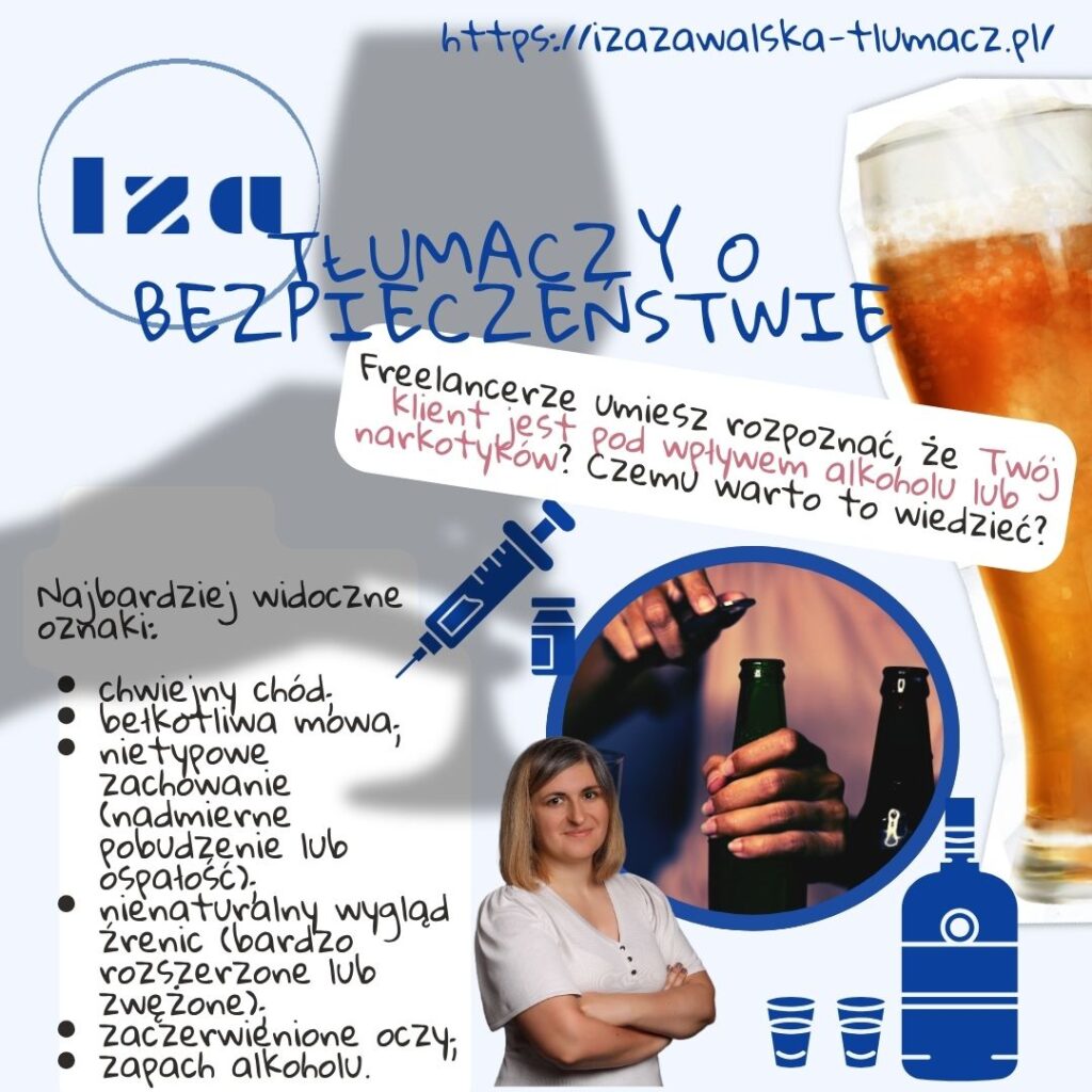 Iza tłumaczy o bezpieczeństwie – pijany klient